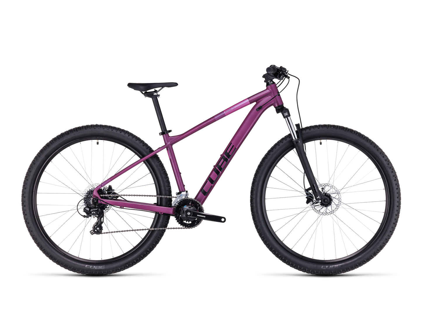 Cube Access WS XS Kinderfahrrad 27.5 Zoll Magenta schwarz