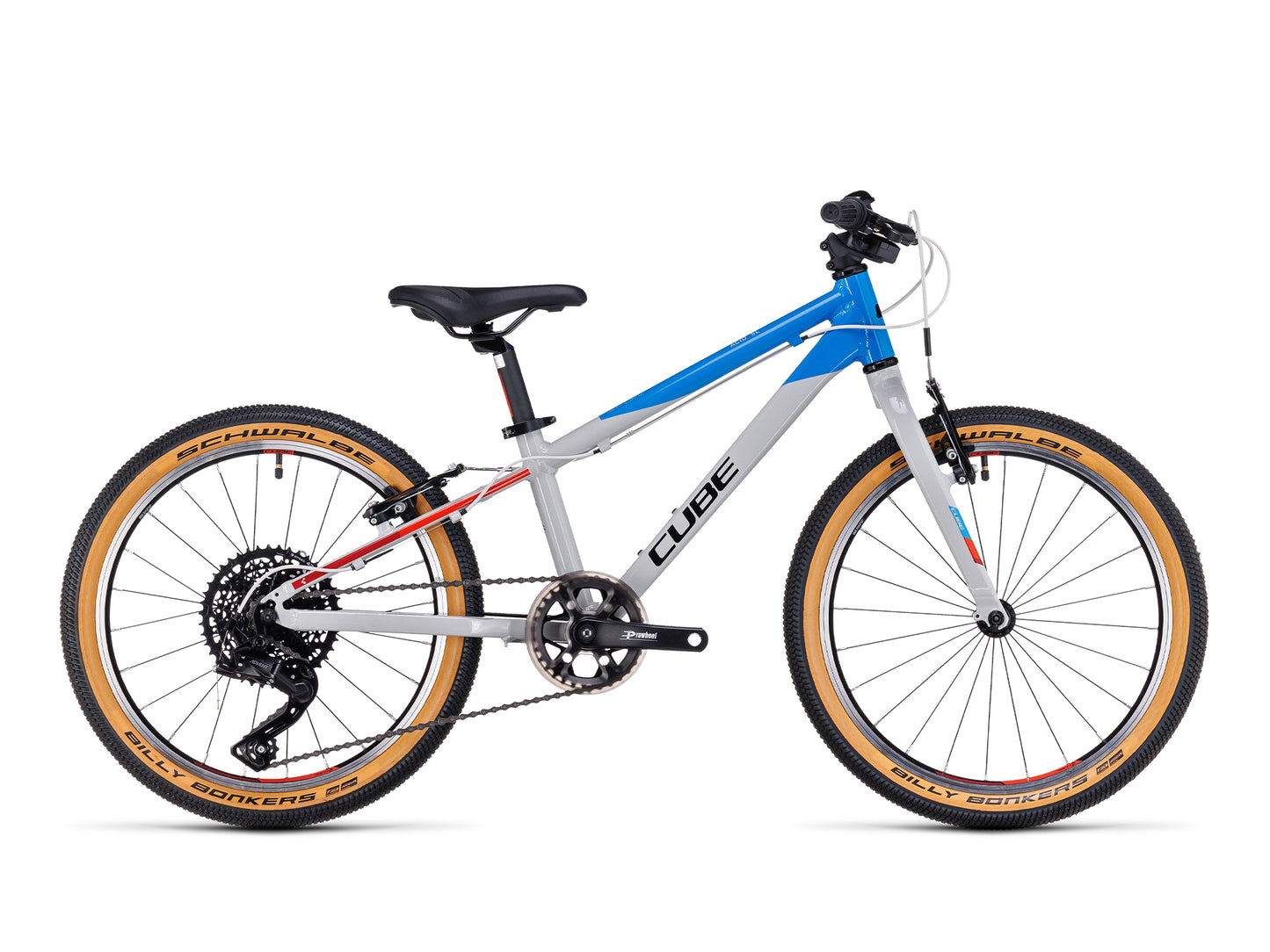 Blau grau Cube Acid 200 Kinderfahrrad 20 zoll