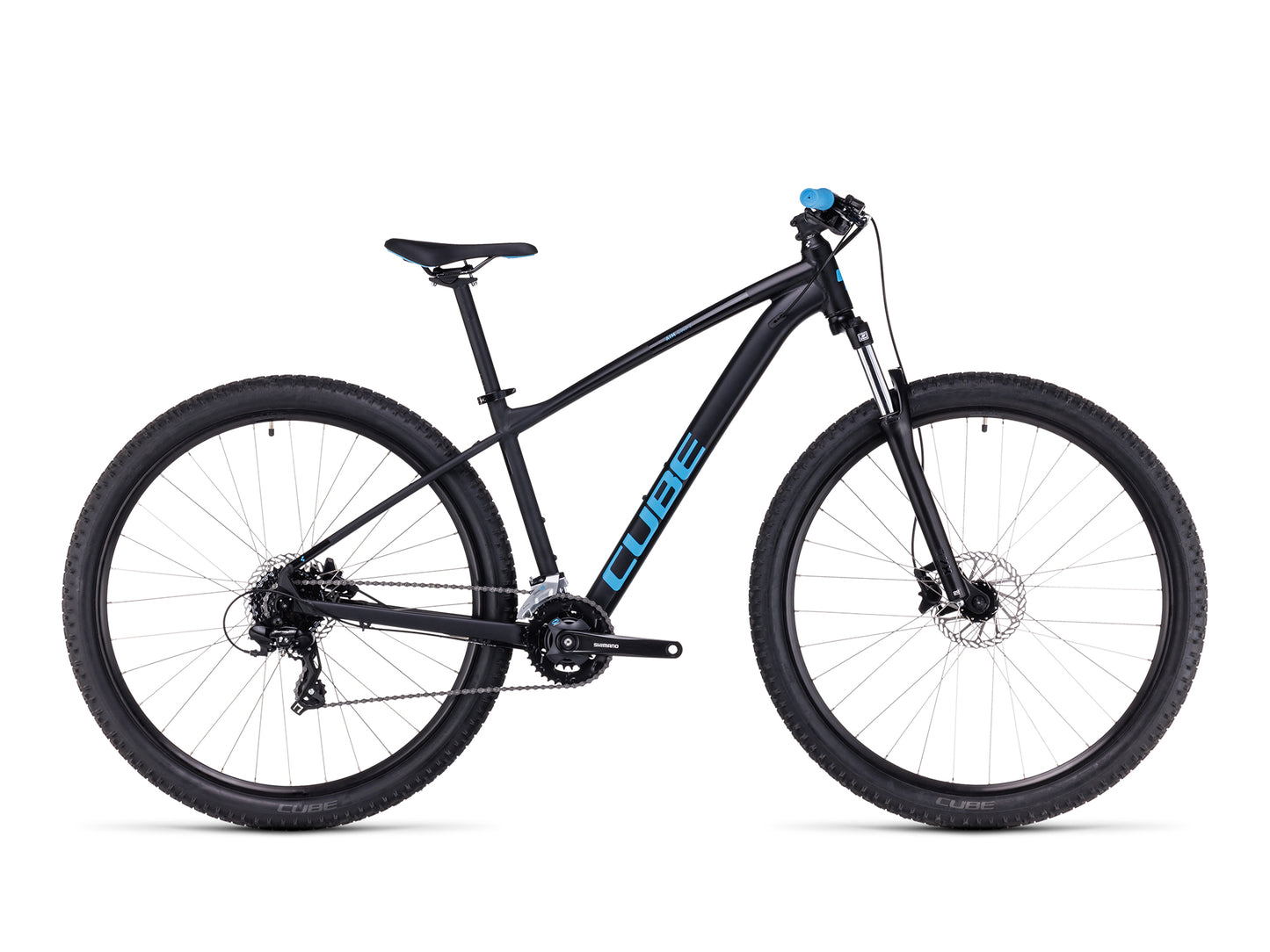 Cube Aim S Kinderfahrrad mit 27.5 Zoll Schwarz blau