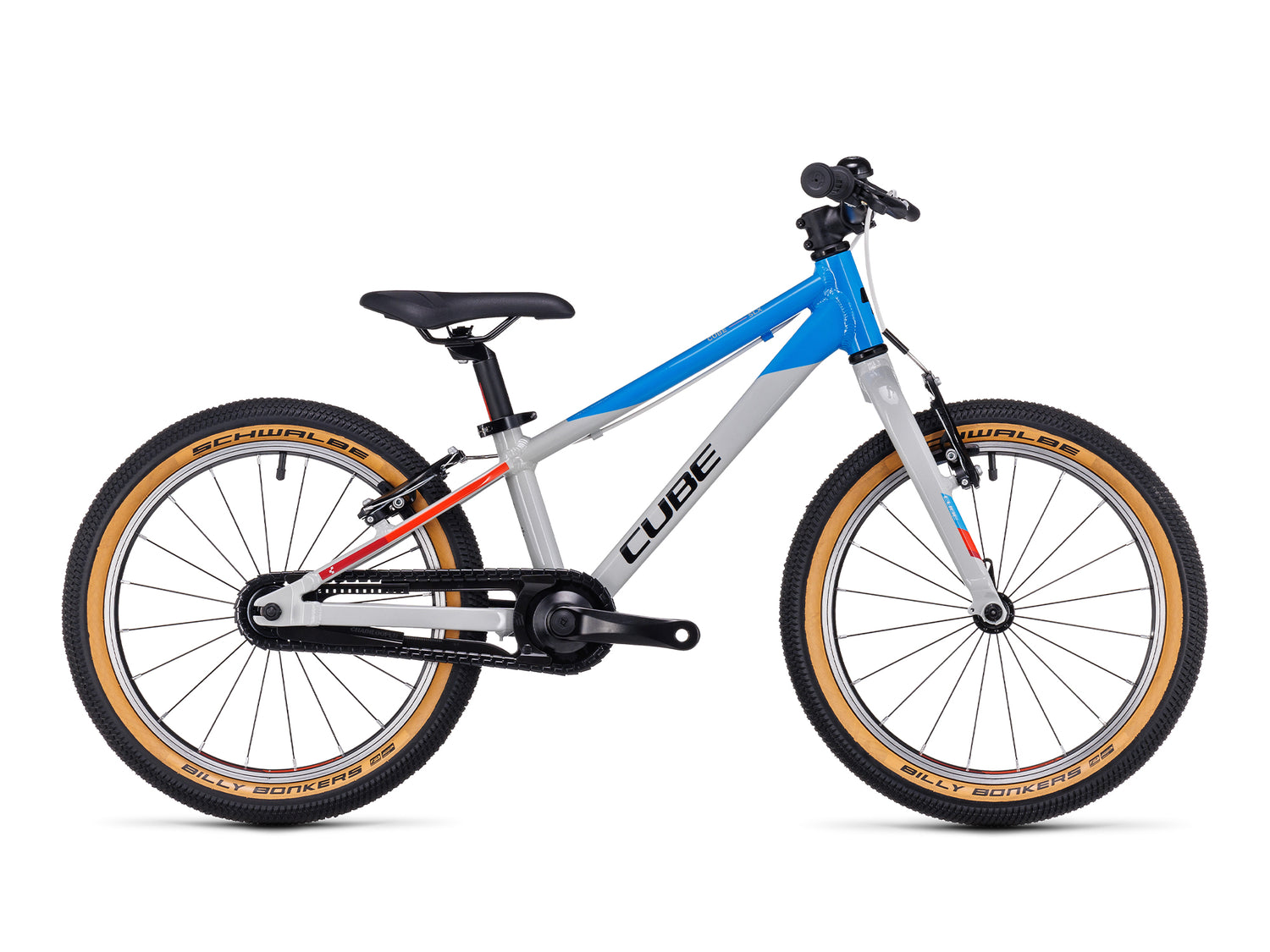 Silber, blaues, leichtes Cube Cubie 180 SLX Kinderfahrrad mit 18 Zoll Reifen