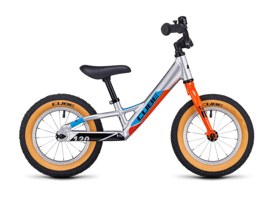 Silber orange Cube Cubie 120 Walk Laufrad 12 Zoll
